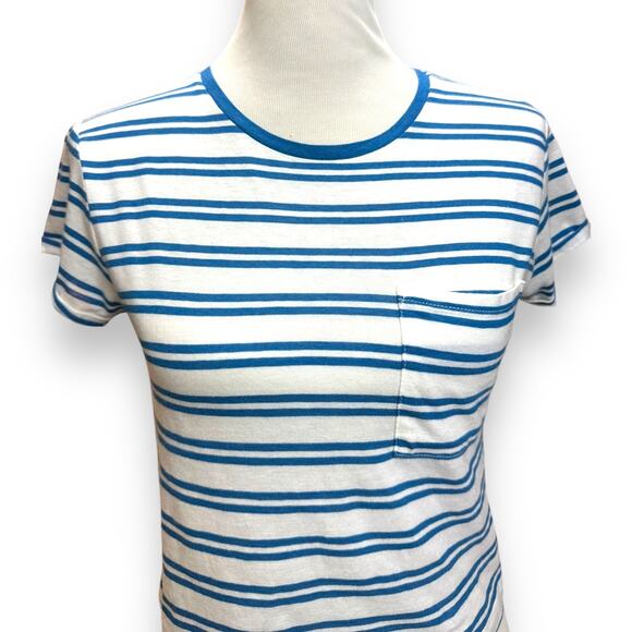 Bongo Striped Ringer Tee Crop Top NWOT - Picture 5 of 7